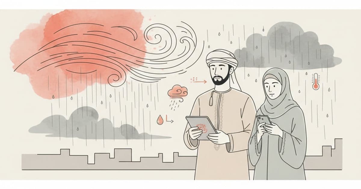 Oman Weather Warning: High Winds, Heavy Rain, and Cold Snap Forecast (January 20–26, 2026)